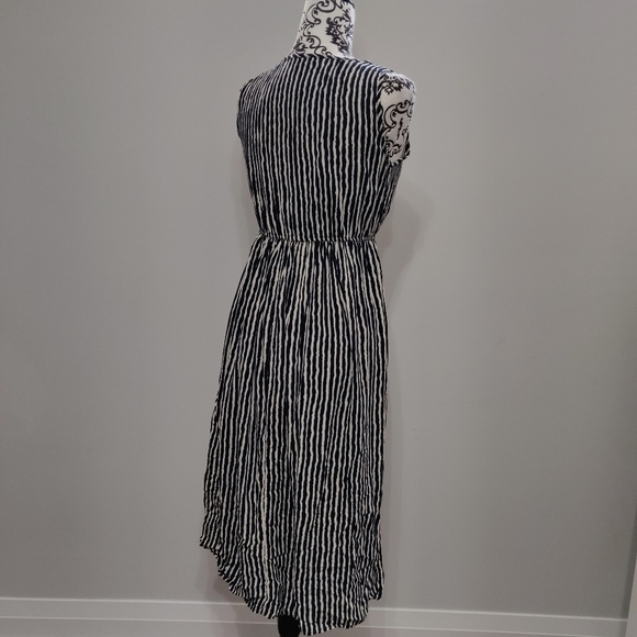 Zebra Print Long Sleeveless Summer Beach Dress - Picture 5 of 8